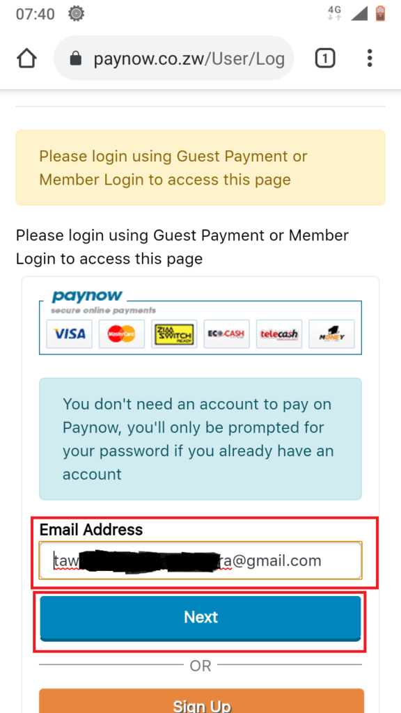 paynow zimbabwe