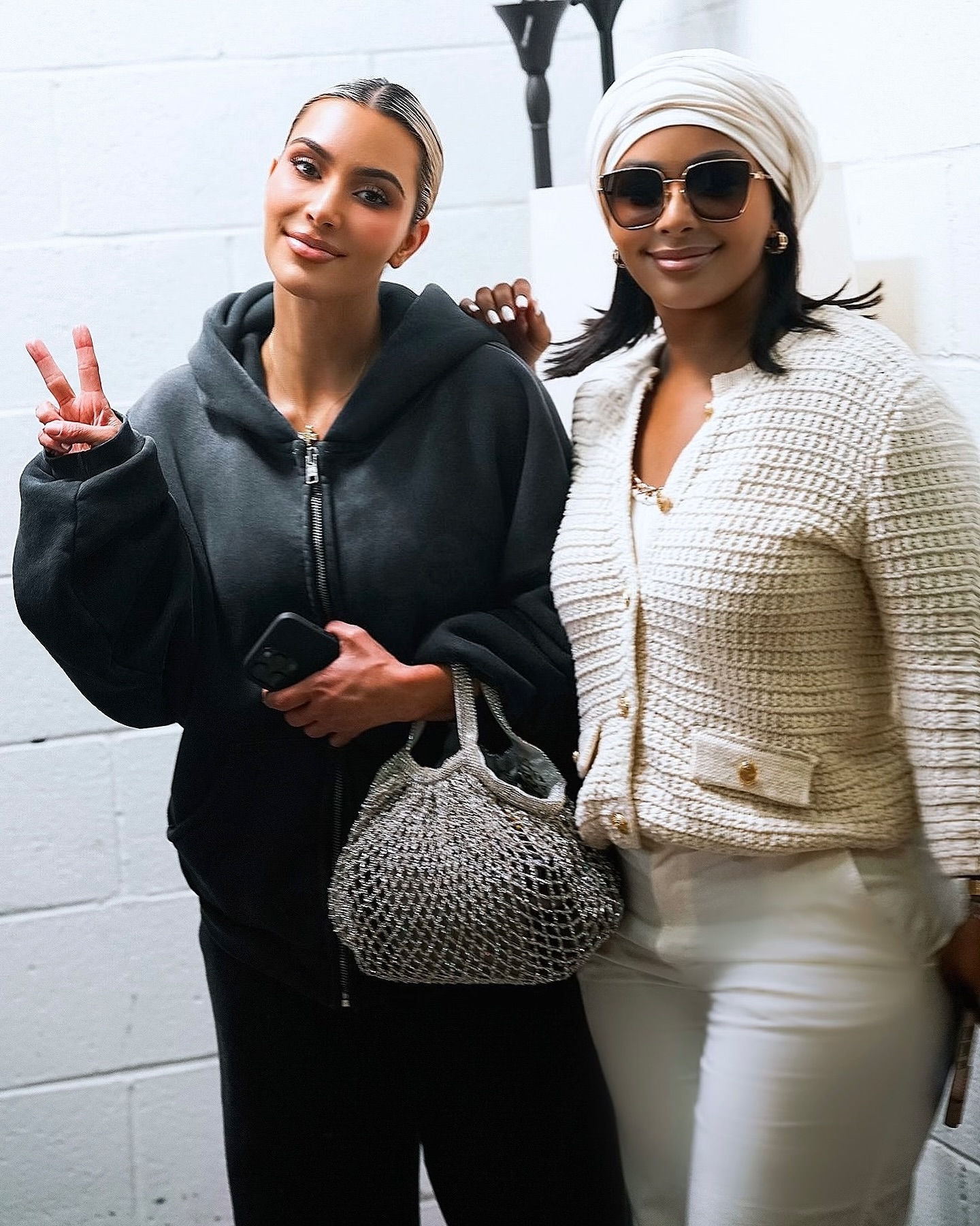 Boity meets Kim Kardashian in Los Angeles, USA