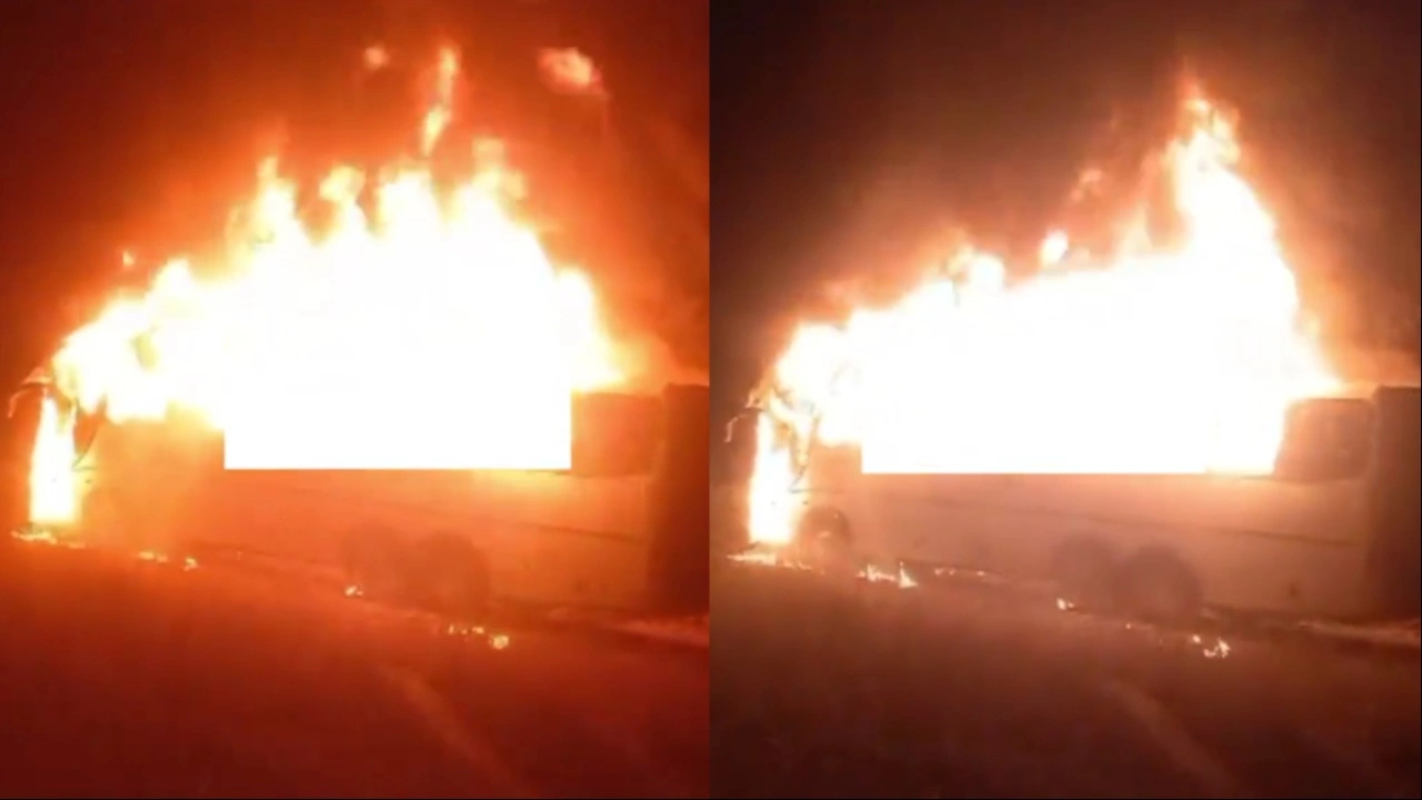 Video: 7 Die as Passion Link Bus Carrying Anglican Church Members Catches Fire in Marondera