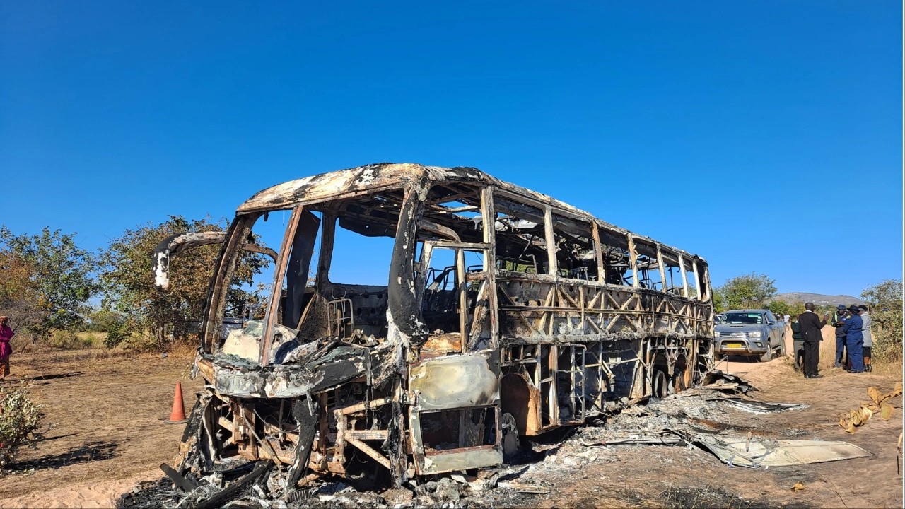 ZRP Reveals Cause of Deadly Pashonlink Bus Fire Along Nyabadza-Gandanza Road