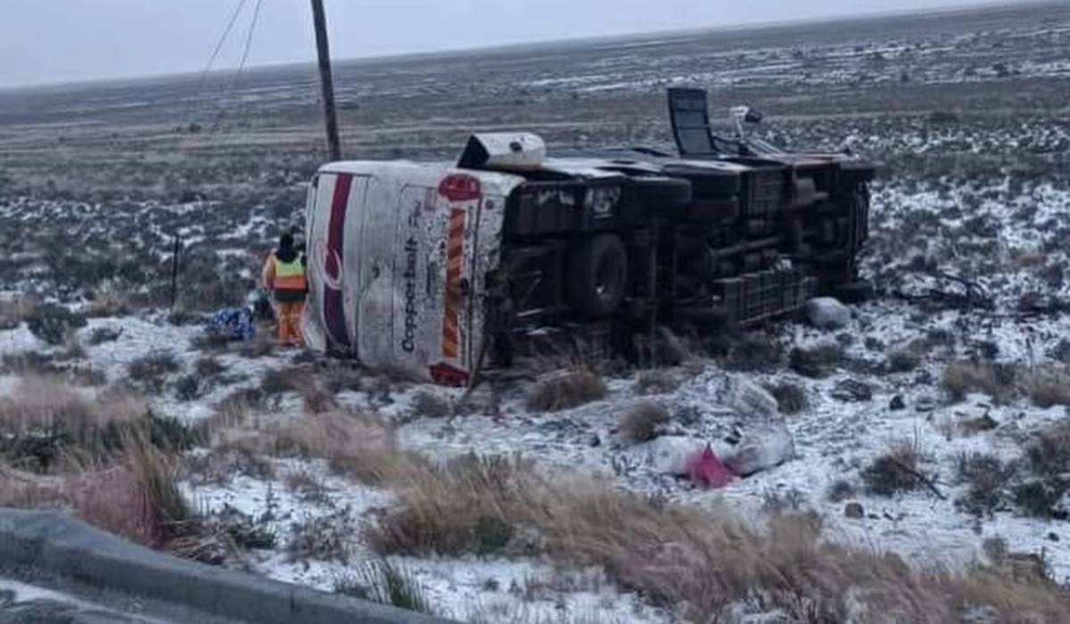 Copperbelt Bus Travelling To Zimbabwe Skids In The Snow And Overturns In South Africa Accident