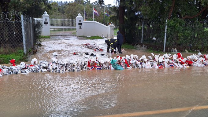 Evacuated residents in Newton & Wellington