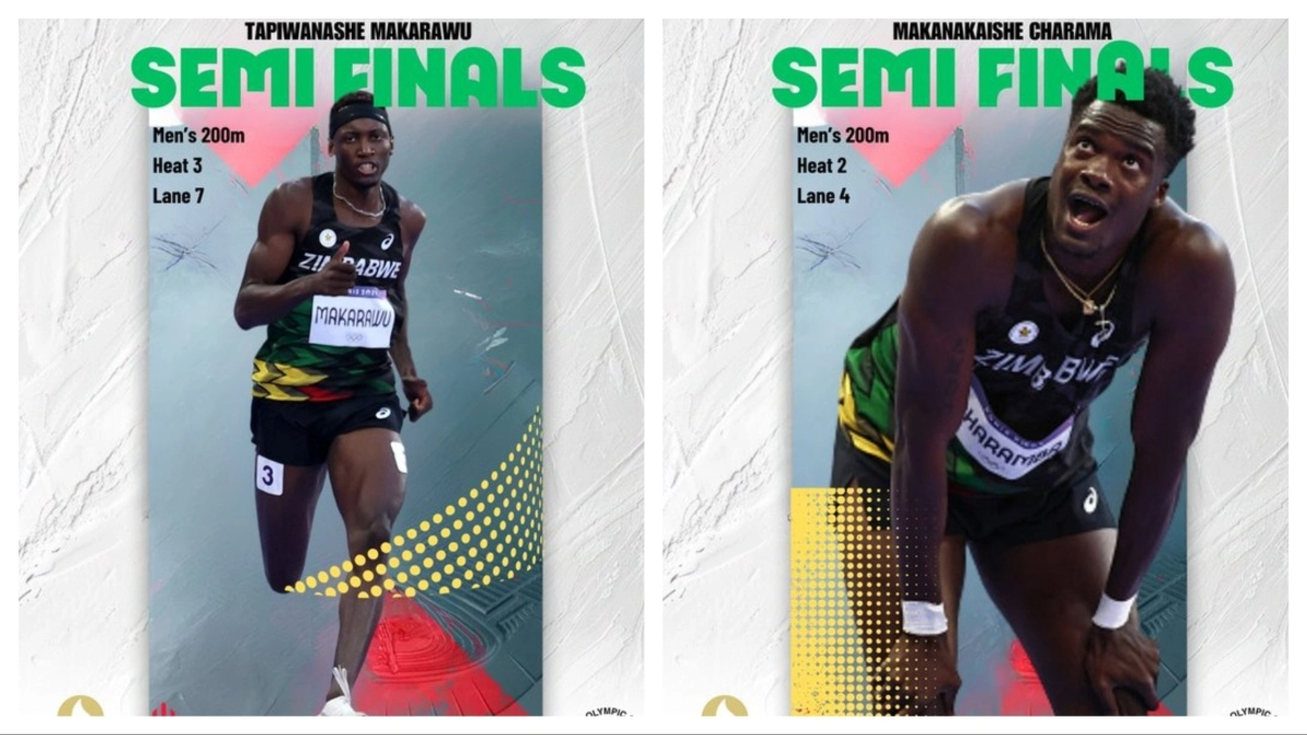 Zimbabwean Athletes Tapiwanashe Makarawu And Makanakaishe Charamba To Sprint In The Men’s 200m Semi Finals At The Paris Olympics: Everything You Need To Know