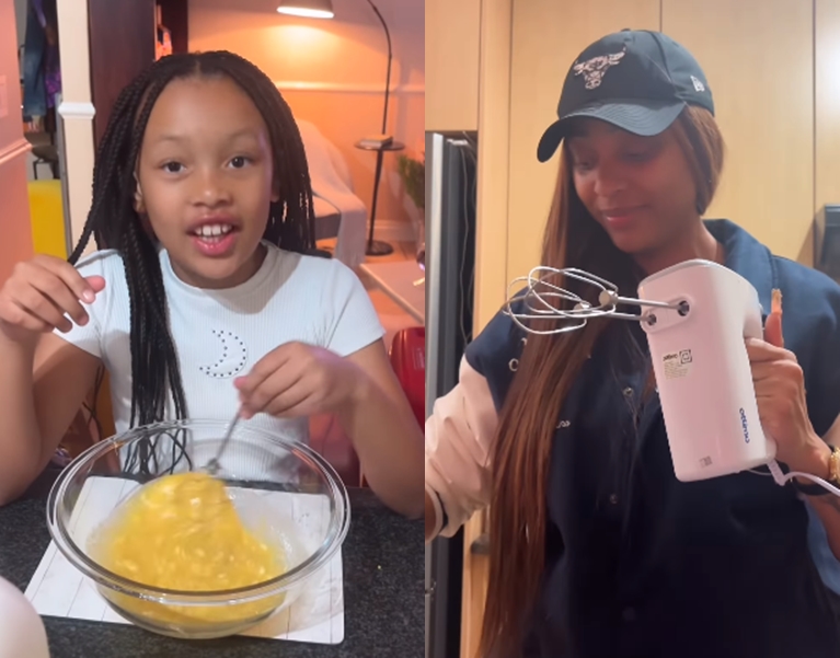 Nadia Nakai's sweet moments with Kairo Forbes in the kitchen