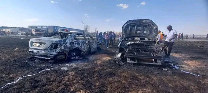 Investigation under way after fire destroys 19 cars & injures man at Bethlehem airshow