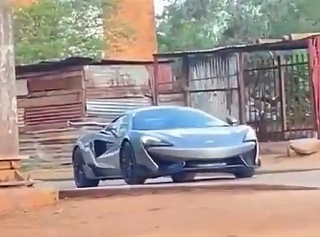 King Monada takes his R3.2 million McLaren for a spin