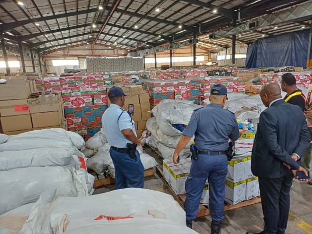 Durban police raid Bluff warehouses