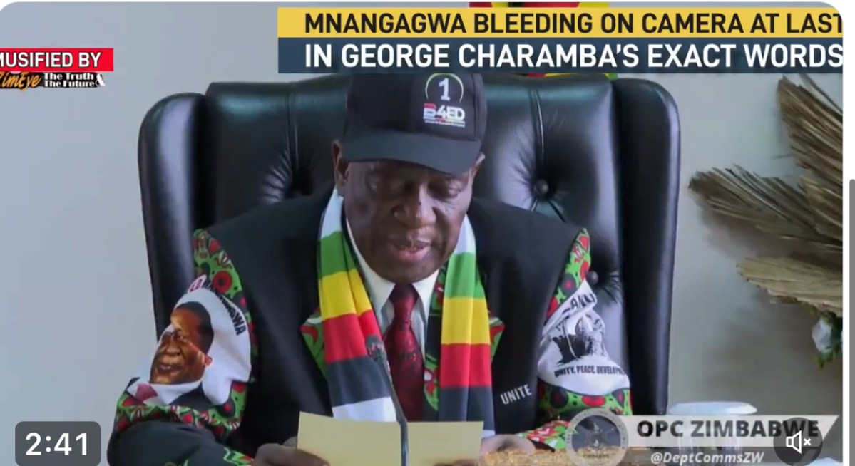 Mnangagwa Bleeding On Camera At Last, George Charamba’s Exact Wording – Eduzim News