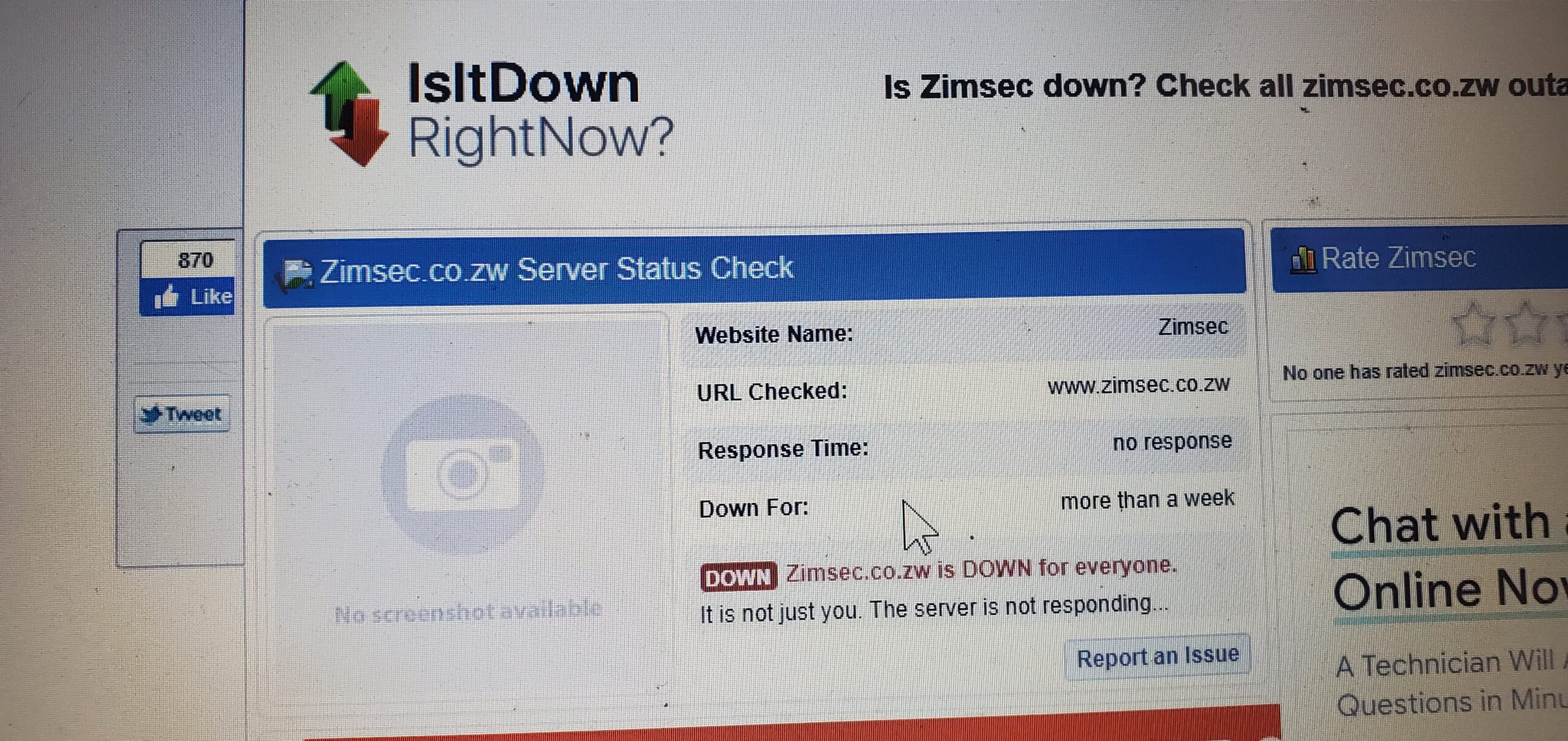 ZIMSEC Portal Down? What to do?