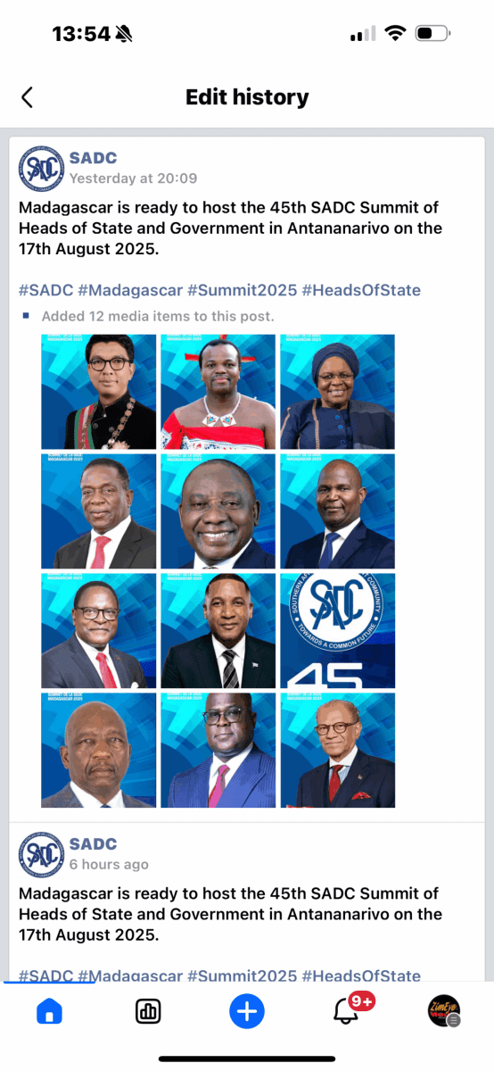 SADC Announces Meeting Without Zambia, Others, Later Edits – Eduzim News