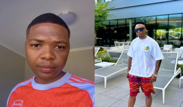 DJ Tira’s son, Samkelo Shezi shares photo of himself in ladies’ underwear