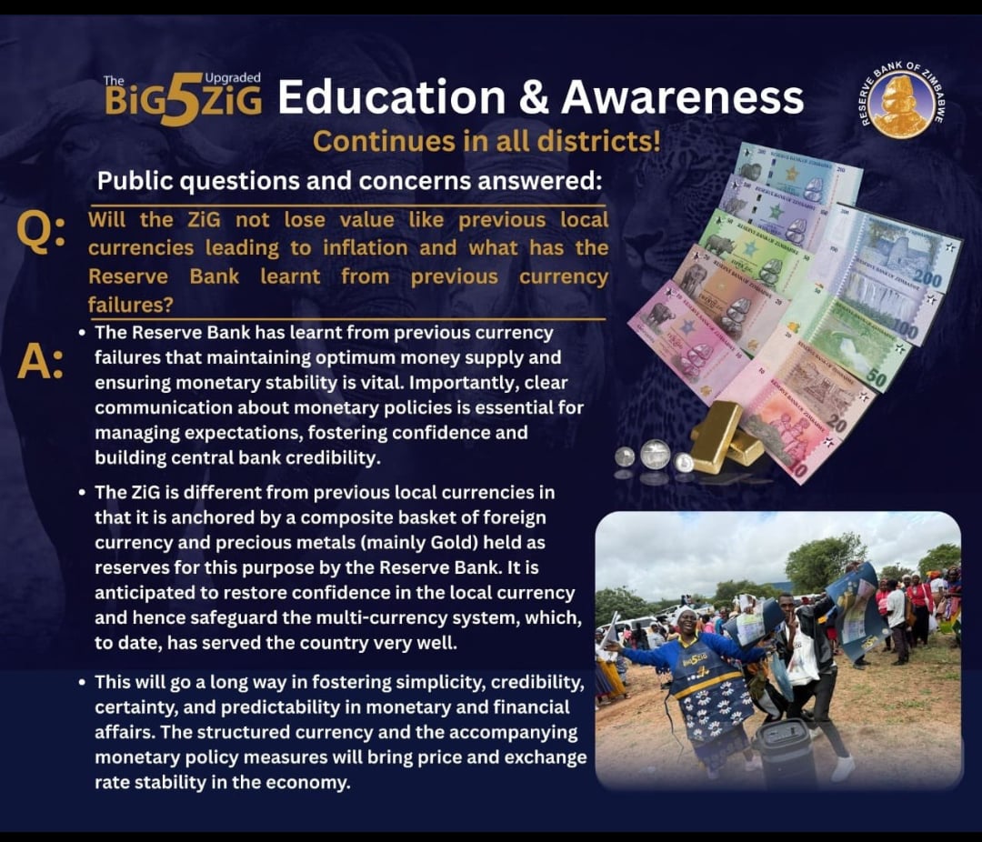 RBZ Unveils New ZiG Notes In Masvingo – Eduzim News