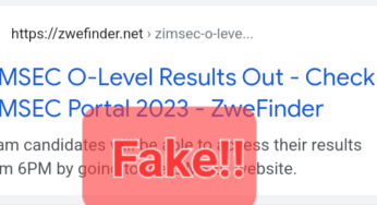 ZIMSEC O Level Results: Don’t Fall for Fake News on Social Media