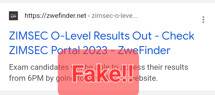 ZIMSEC O Level Results: Don’t Fall for Fake News on Social Media
